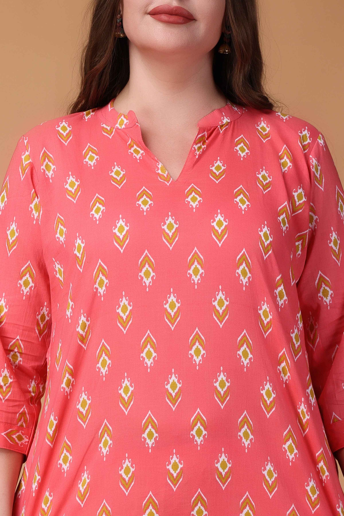 Buy Plus Size ​Carmine Charm Cotton Co-ord Set At Apella | Sizes XS to 10 XL | India | Free Delivery | Customized