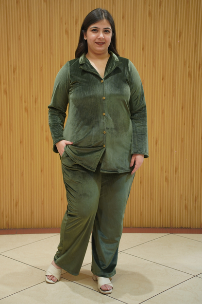 Cedar Grove Velvet Co-ord Set