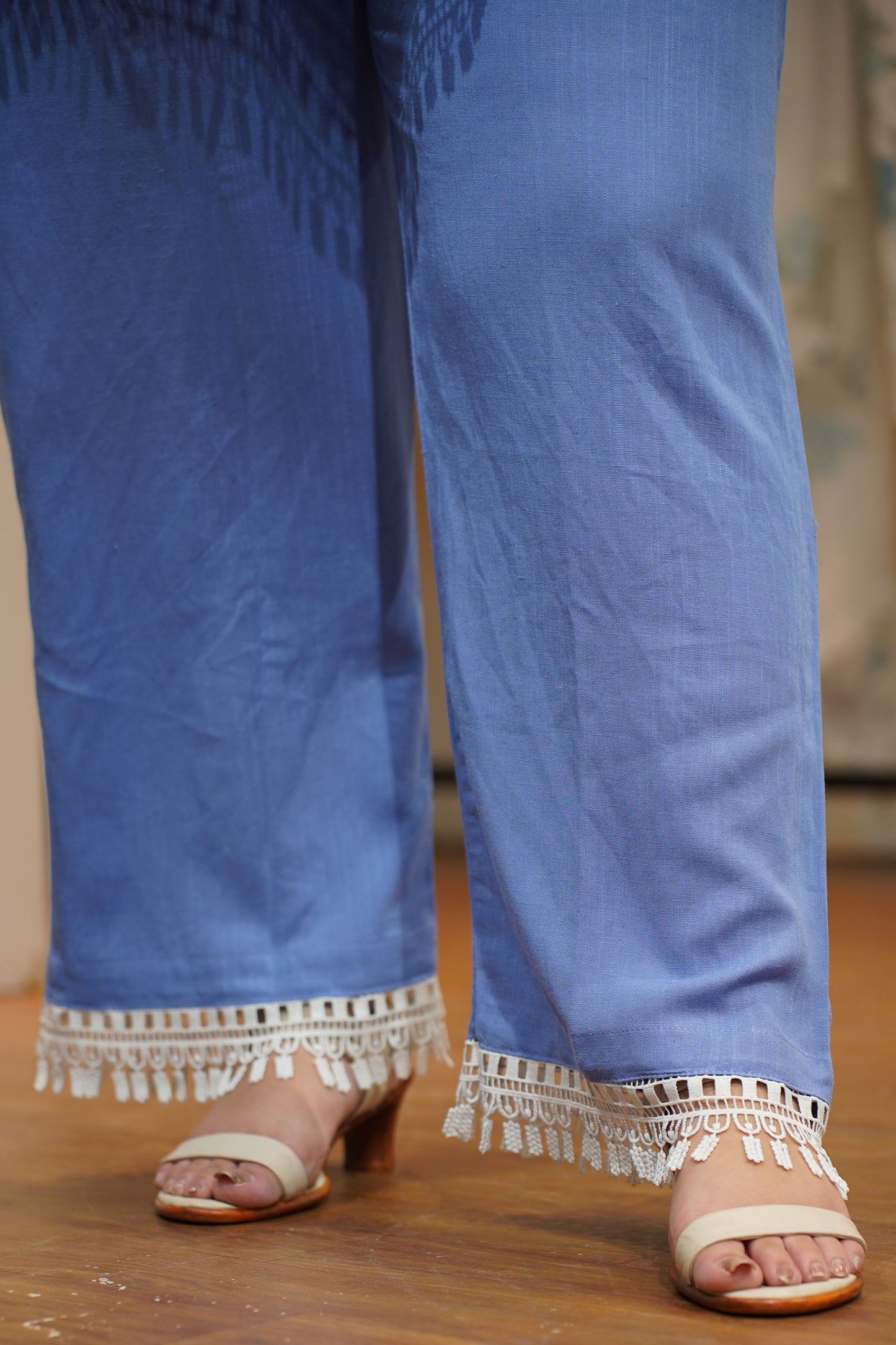 Cobalt Tassled Solid Co-ord Set