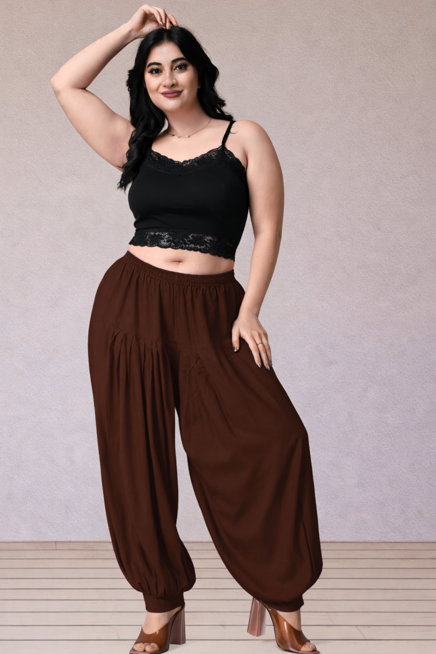 Coffee Rayon Afghani Salwar