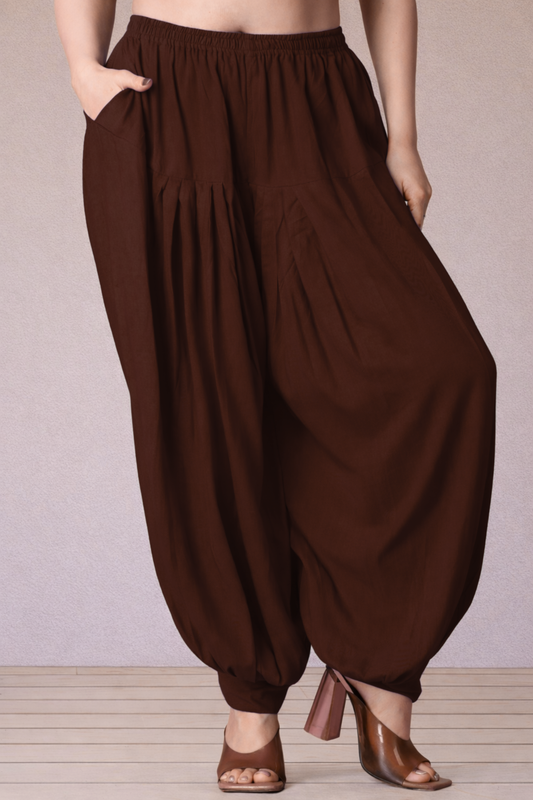 Coffee Rayon Afghani Salwar