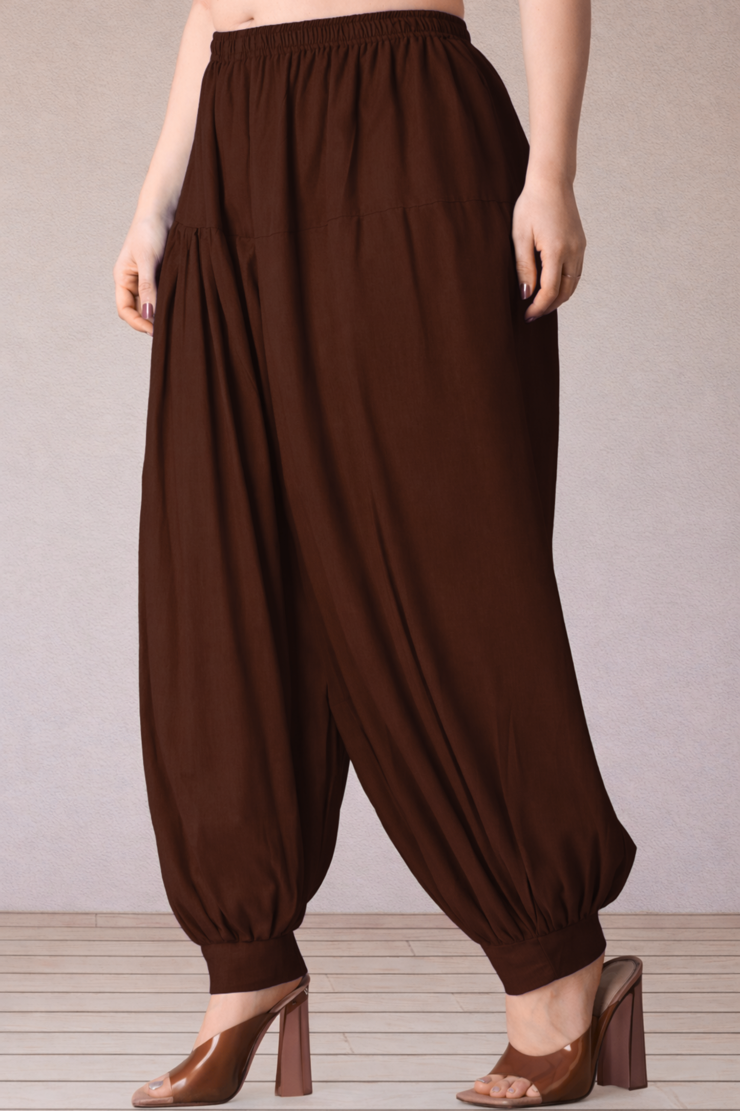 Coffee Rayon Afghani Salwar