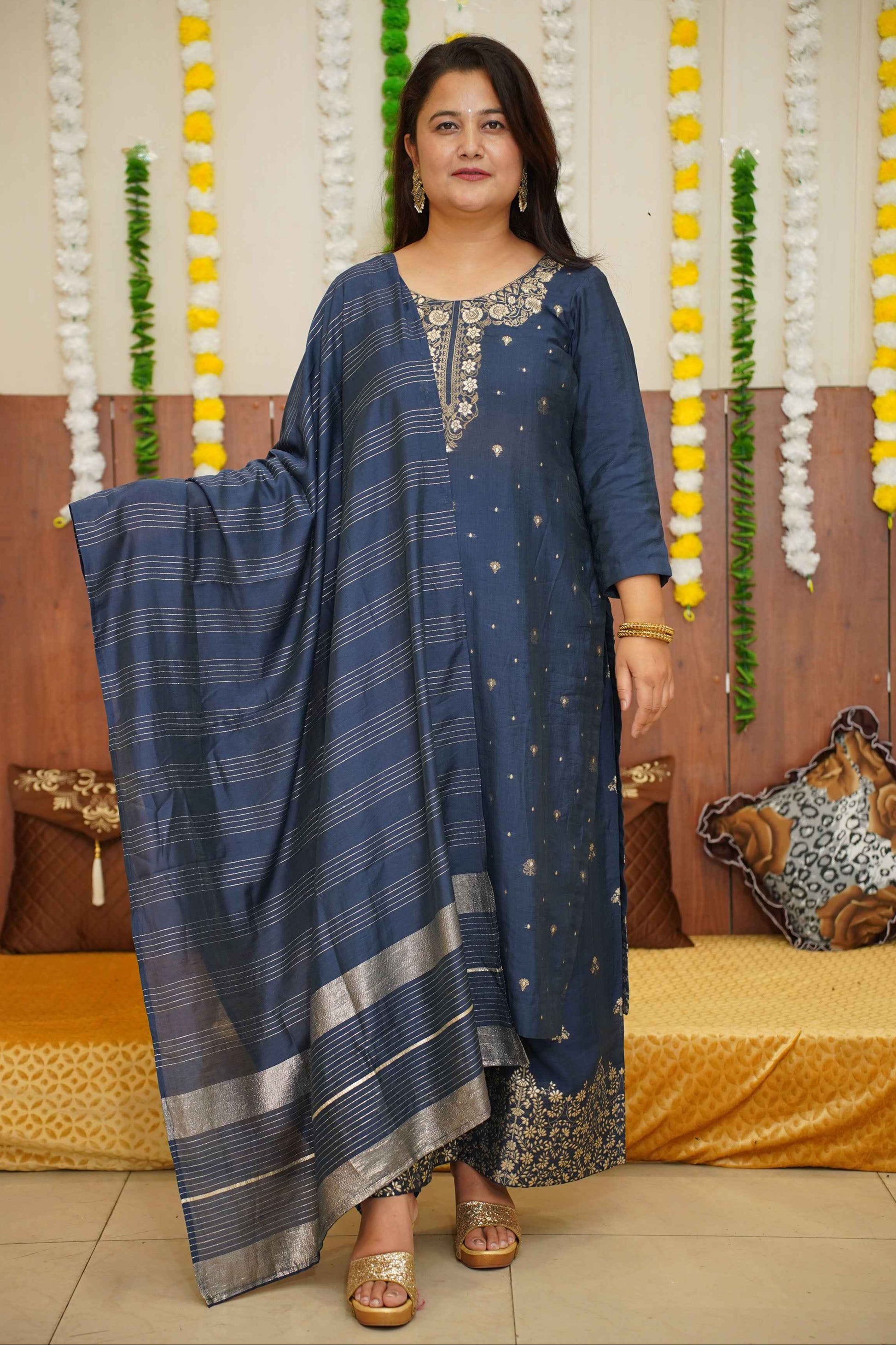 Buy Plus Size ​Cosmic Bliss Fancy Suit Set At Apella | Sizes XS to 10 XL | India | Free Delivery | Customized