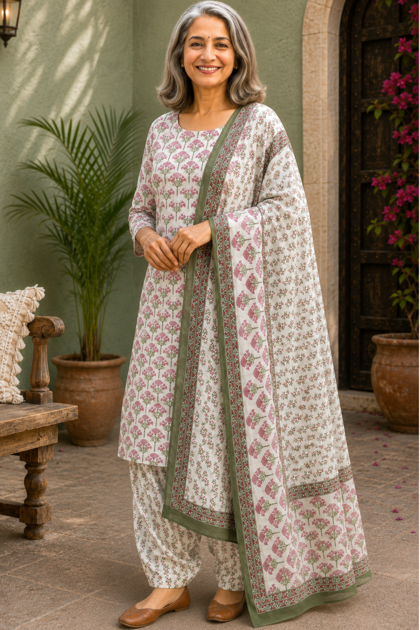 Cottage Garden Cotton Salwar Suit