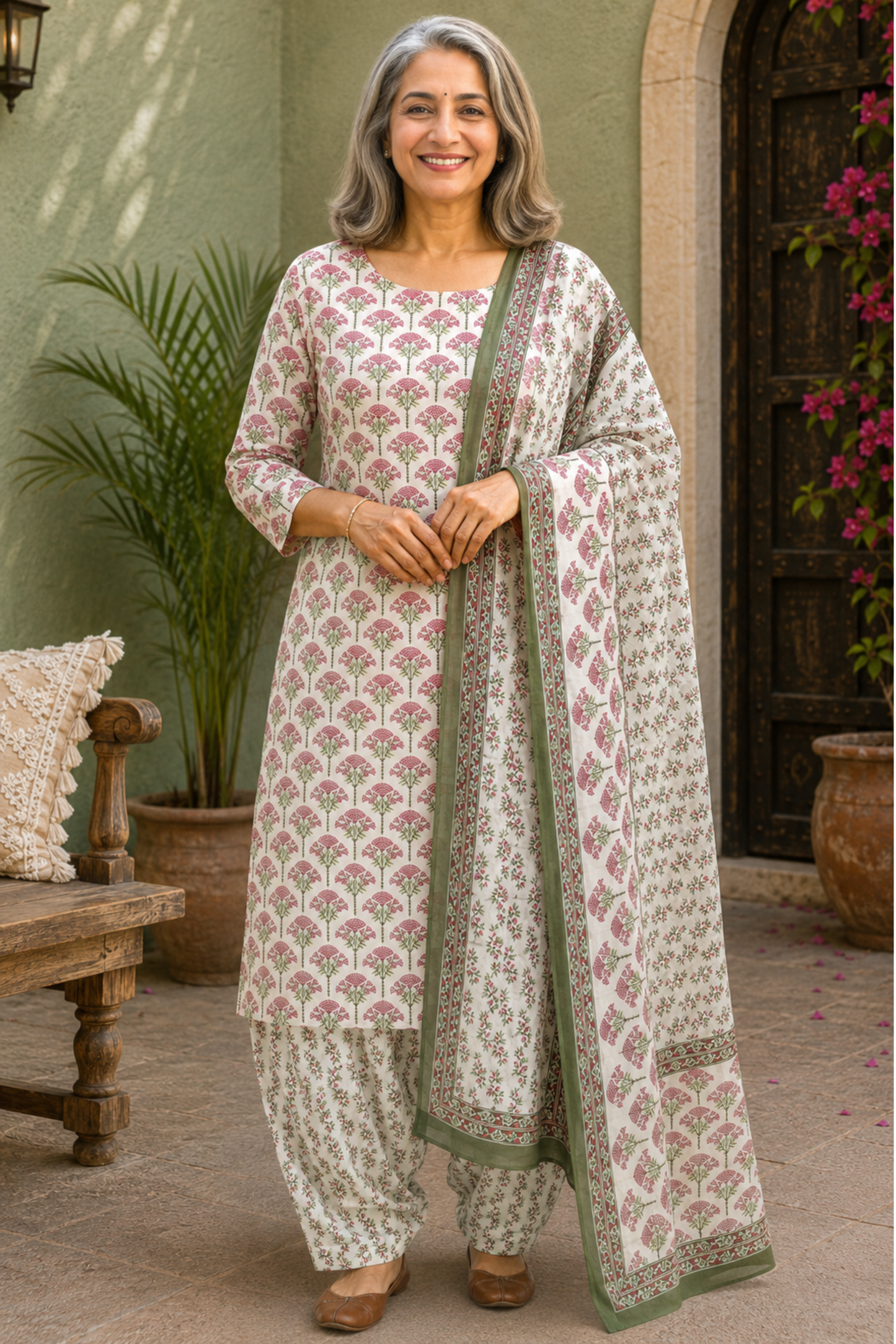 Cottage Garden Cotton Salwar Suit
