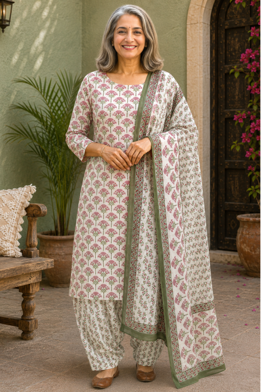 Cottage Garden Cotton Salwar Suit
