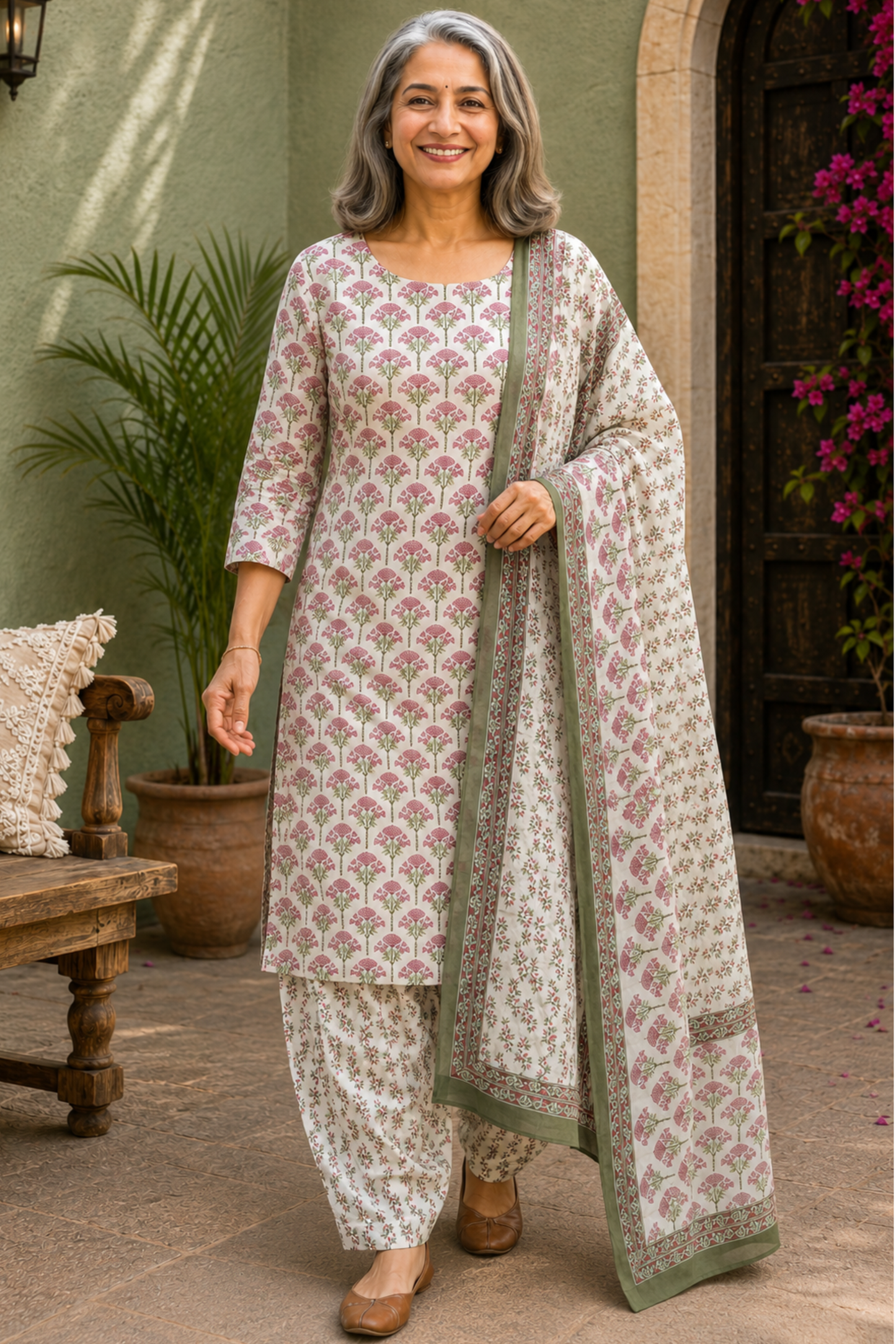 Cottage Garden Cotton Salwar Suit