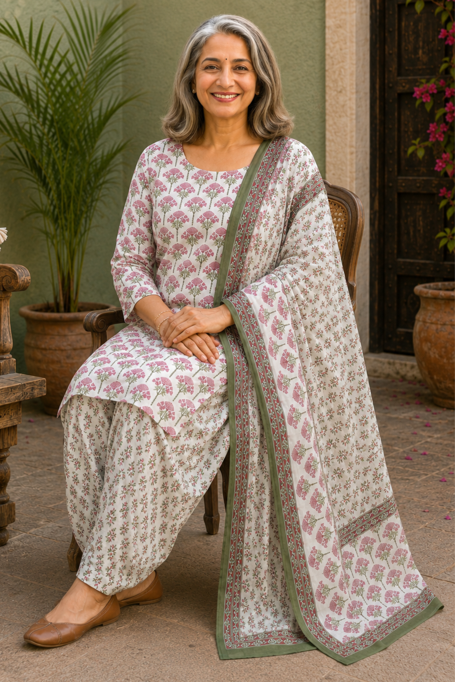 Cottage Garden Cotton Salwar Suit