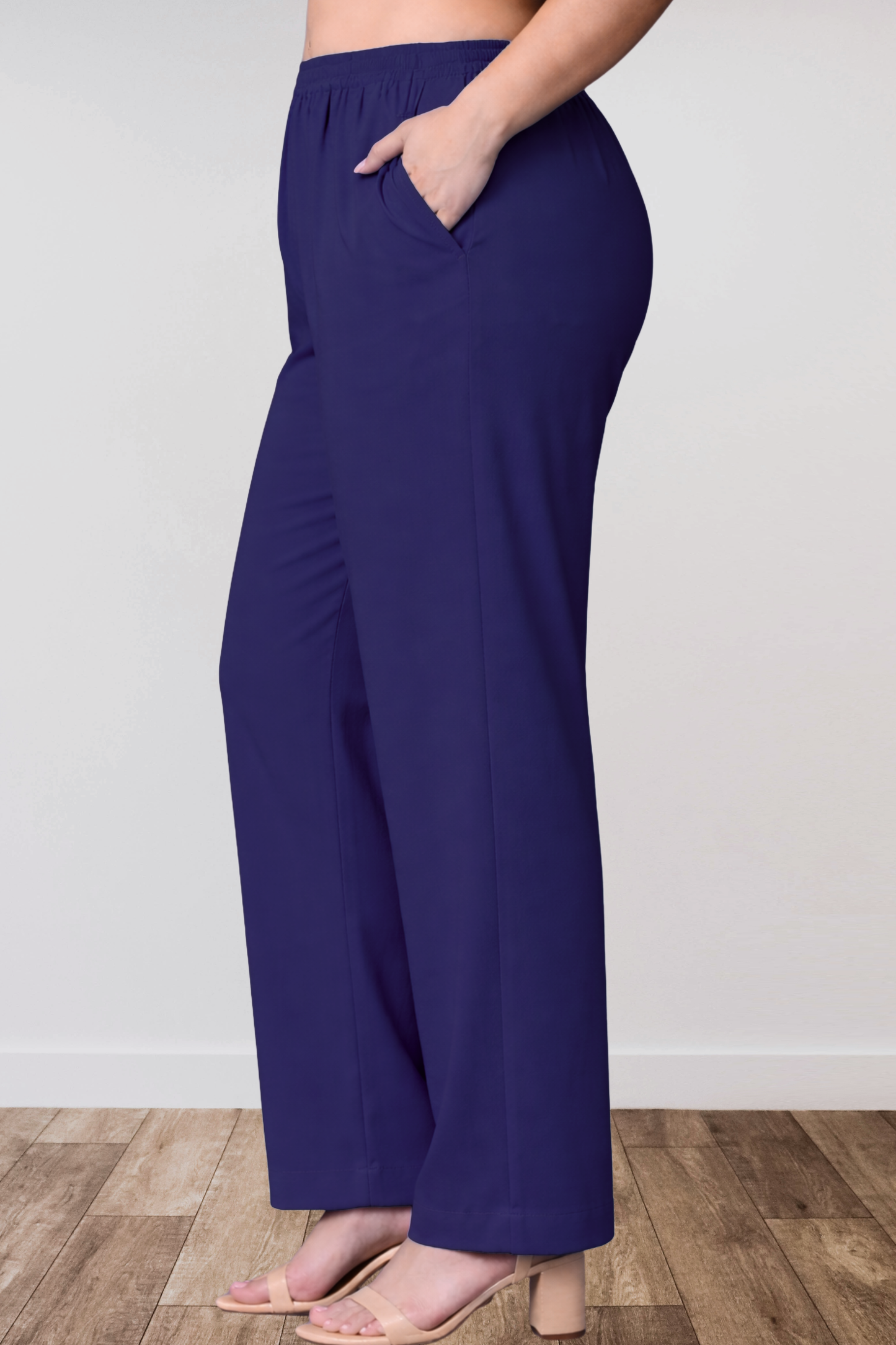 Dark Blue Anti Wrinkle Kurti Pants