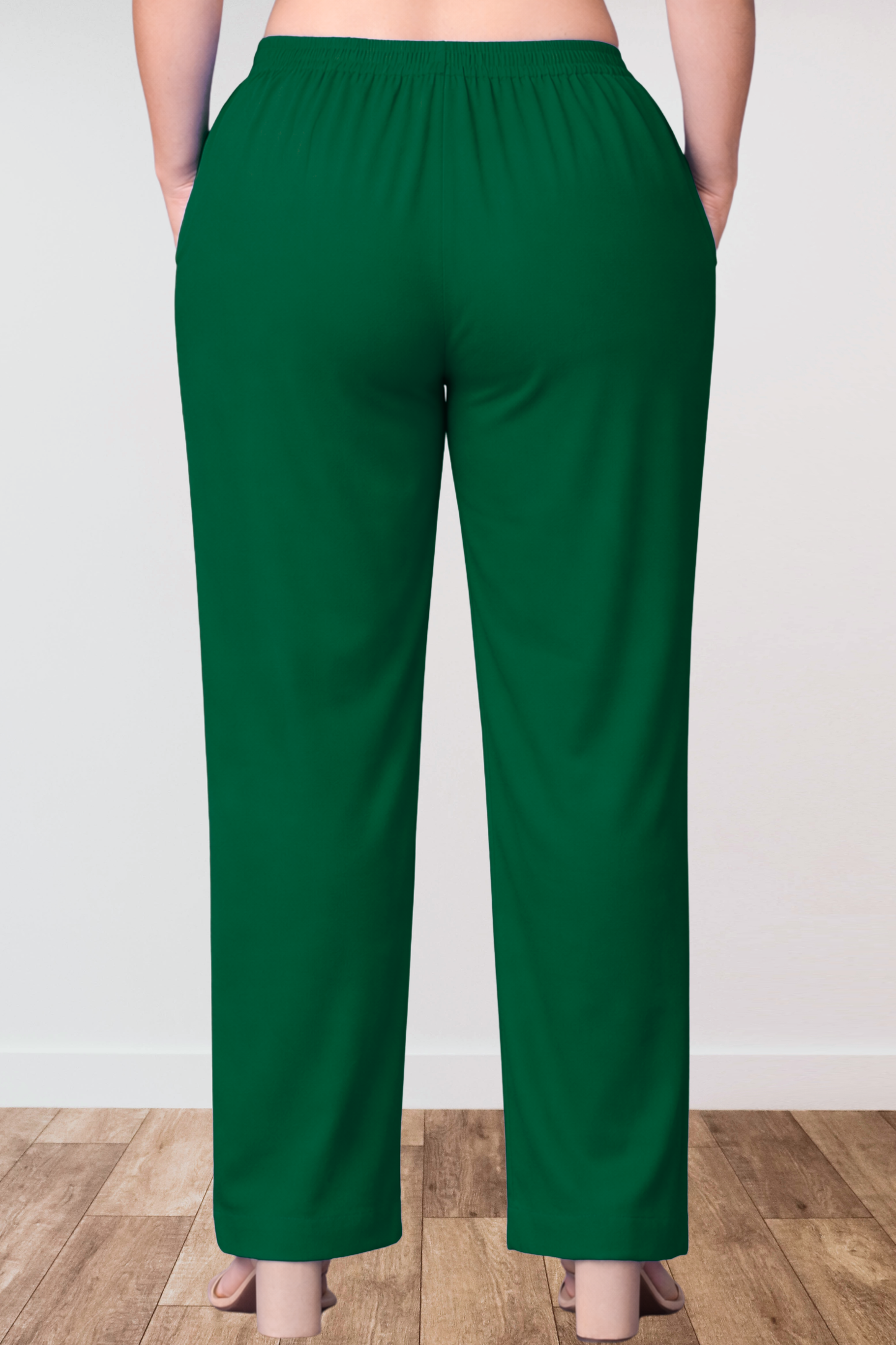 Dark Green Anti Wrinkle Kurti Pants