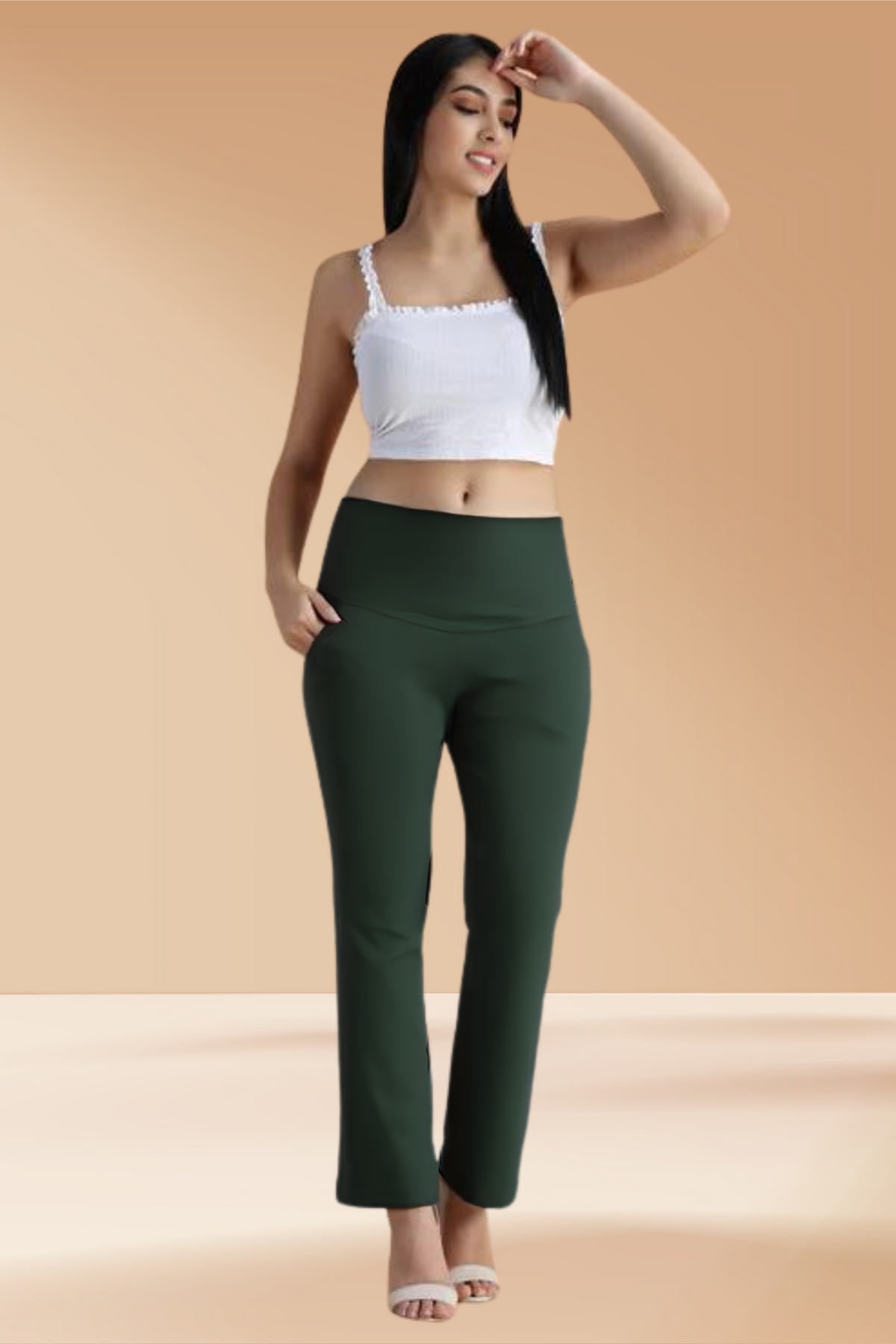 Buy Plus Size ​Mehandi Tummy Tucker Pants At Apella | Sizes XS to 10 XL | India | Free Delivery | Customized