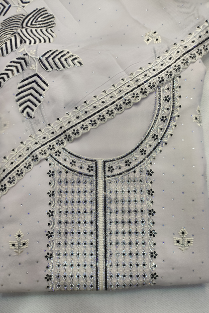 Diamond Grey Crushed Shimmer Suit