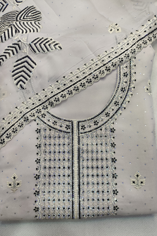 Diamond Grey Crushed Shimmer Suit