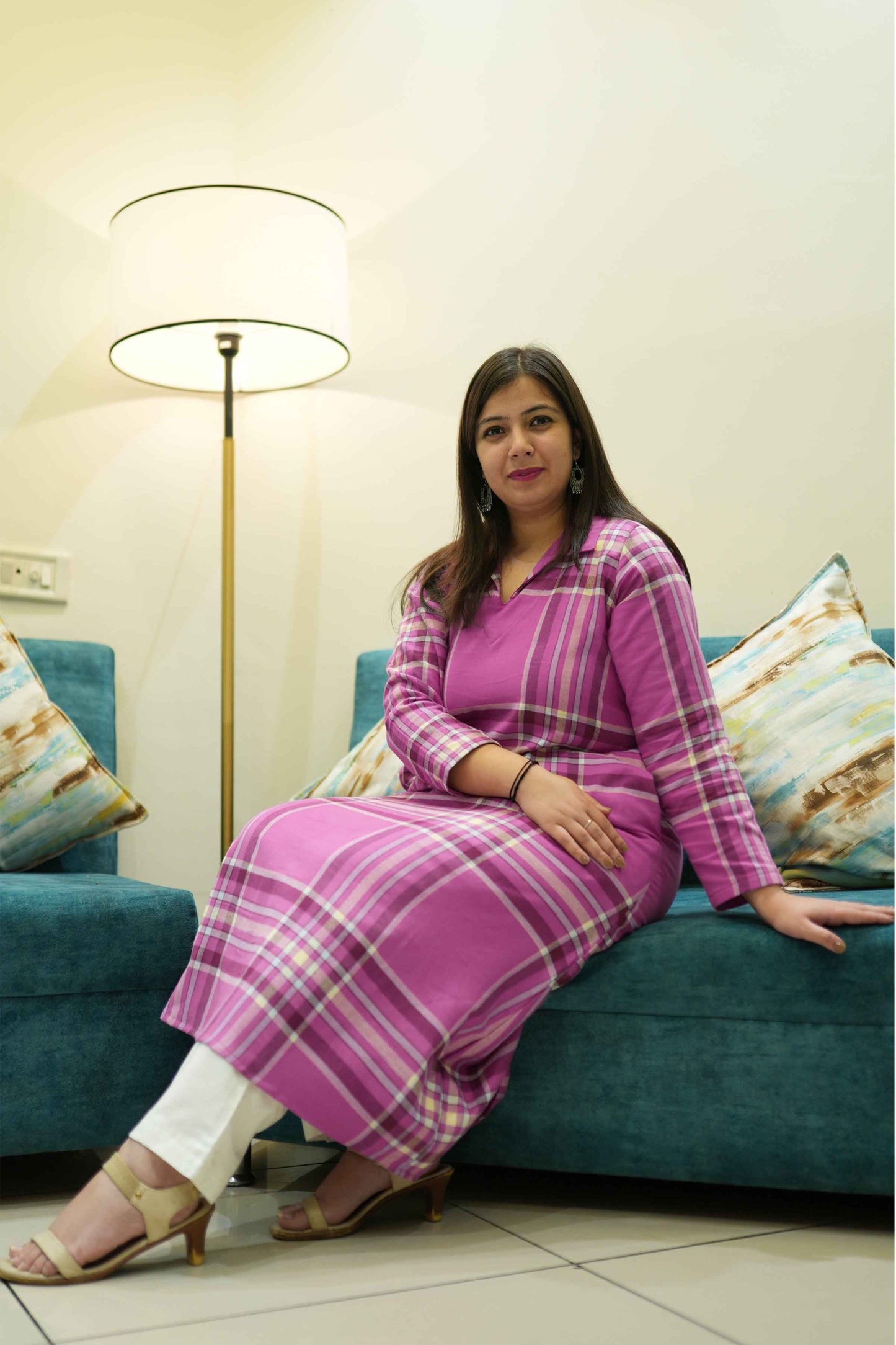 Buy Plus Size ​Dreamy Drapes Woollen Kurta At Apella | Sizes XS to 10 XL | India | Free Delivery | Customized