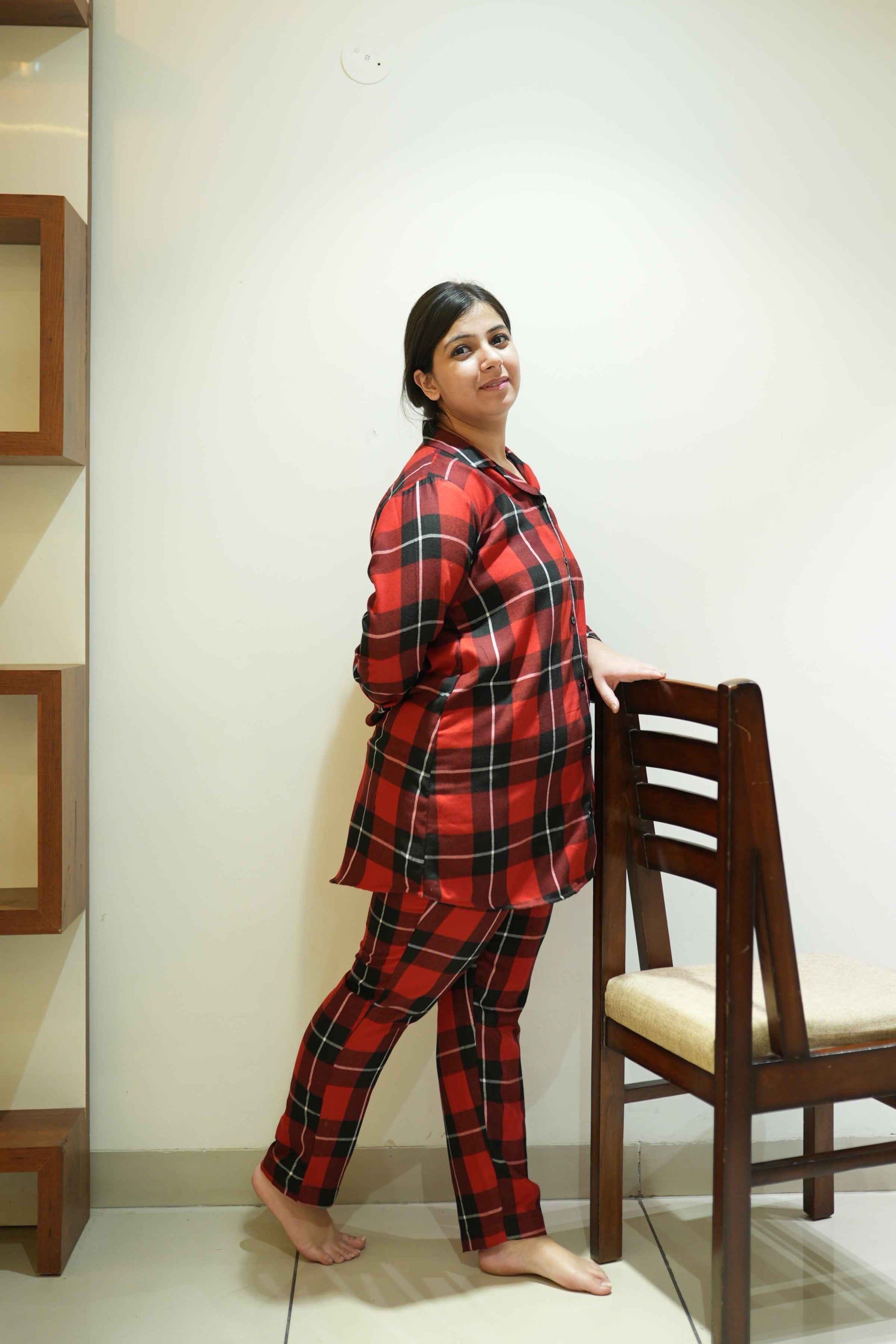 Buy Plus Size ​Dreamy Duo Woollen Night Suit At Apella | Sizes XS to 10 XL | India | Free Delivery | Customized