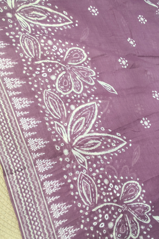 Dusty Peony Mul Cotton Dupatta