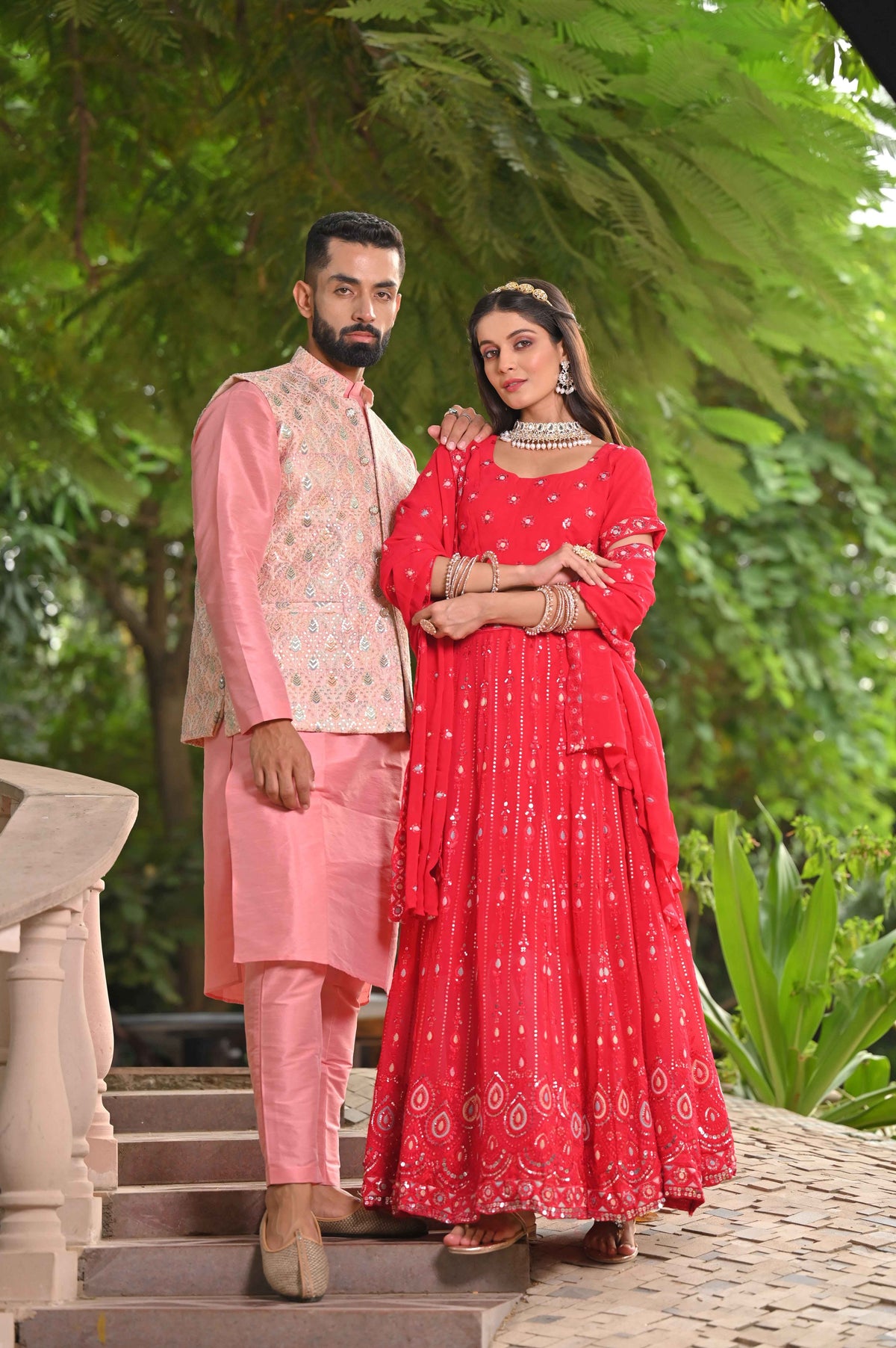 Buy Plus Size ​Festive Blush Mirrored Lehenga At Apella | Sizes XS to 10 XL | India | Free Delivery | Customized