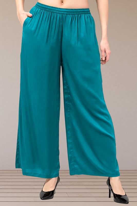 Firozi Flared Palazzo Pant