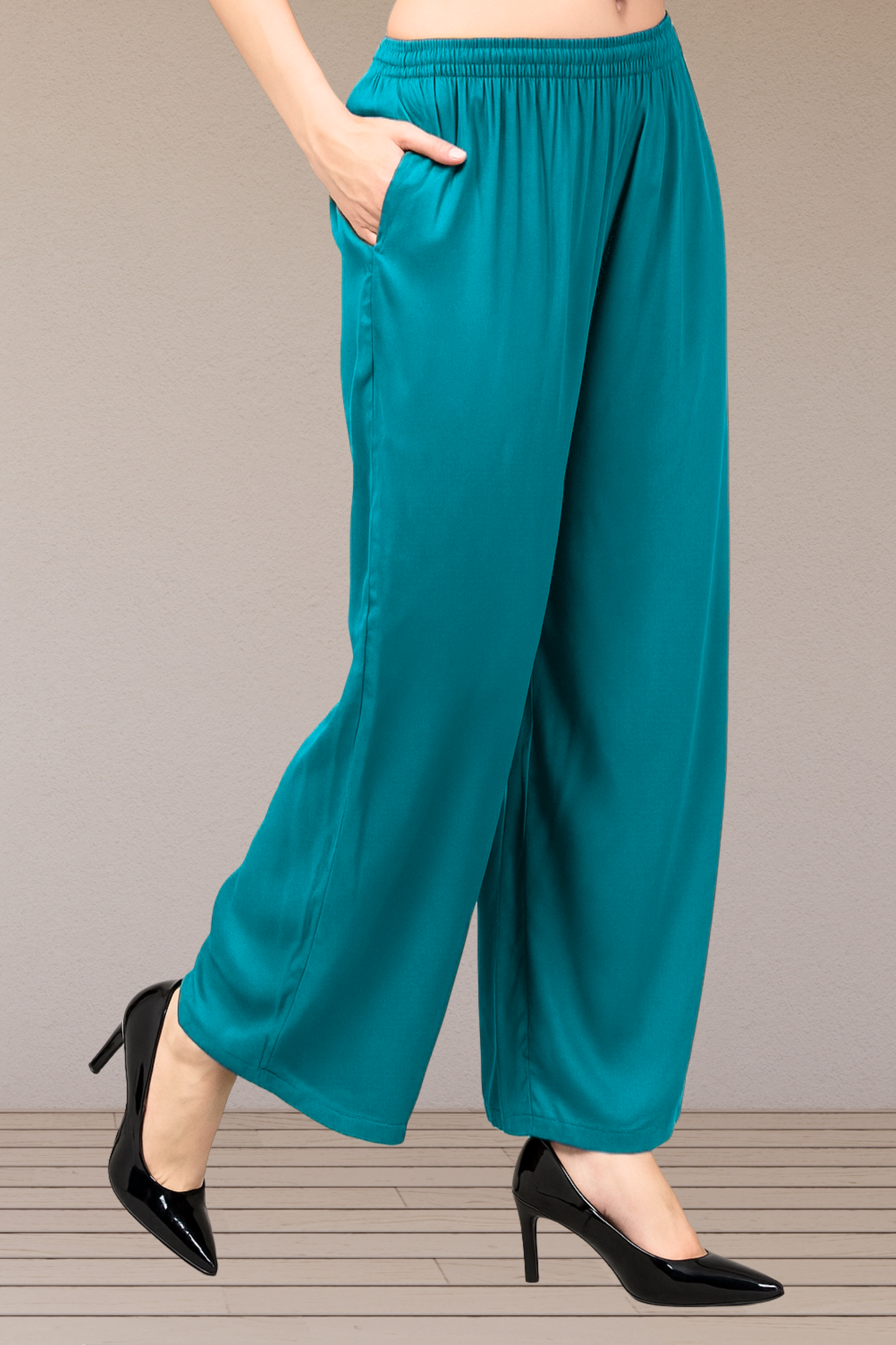 Firozi Flared Palazzo Pant
