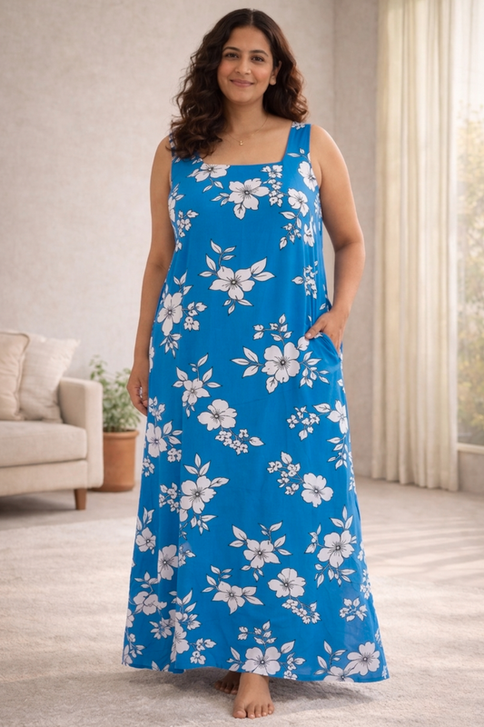 Summer Daybreak Floral Lounge Dress