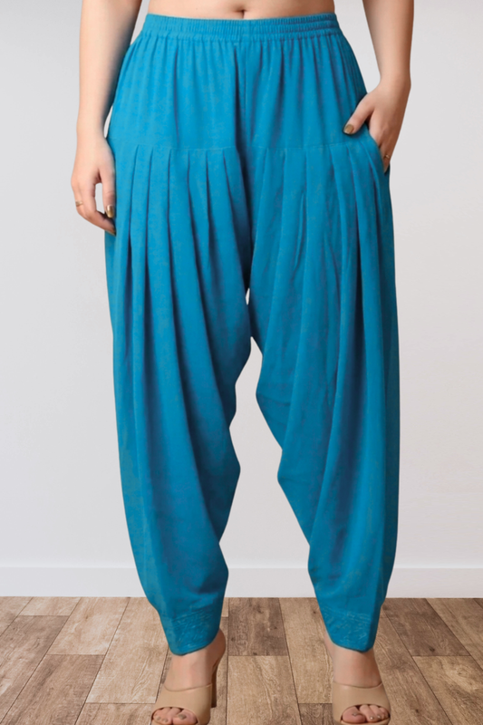 Firozi Anti Wrinkle Pleated Salwar