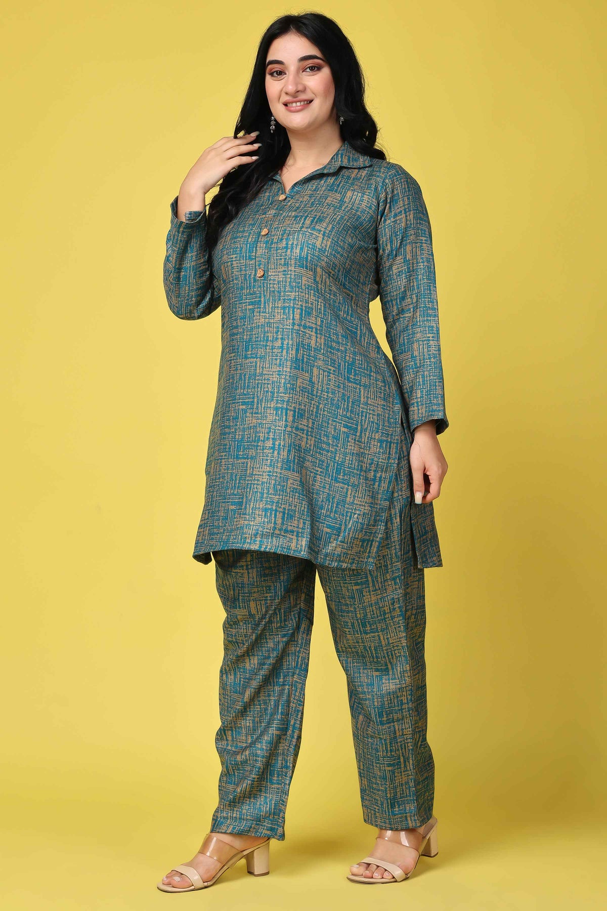 Buy Plus Size ​Willow Weaves Woollen Co-ord Set At Apella | Sizes XS to 10 XL | India | Free Delivery | Customized