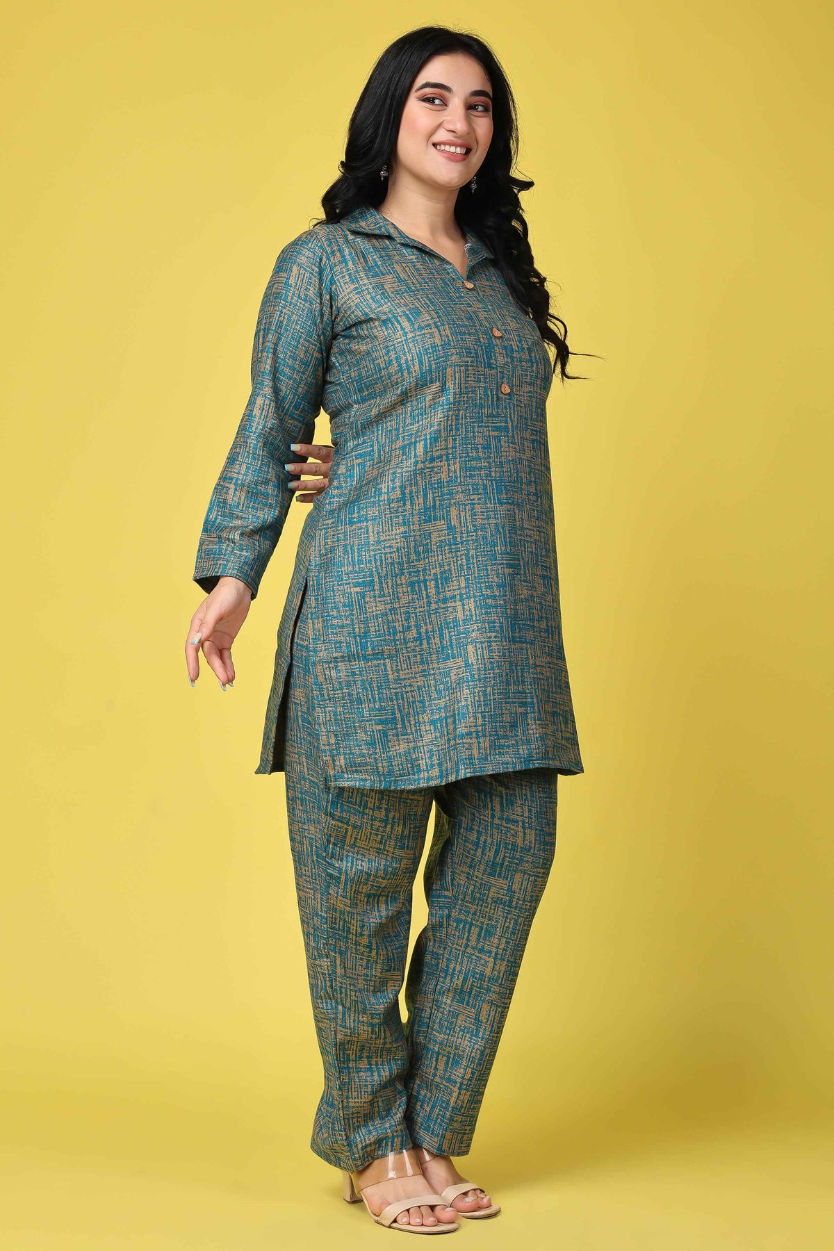 Buy Plus Size ​Willow Weaves Woollen Co-ord Set At Apella | Sizes XS to 10 XL | India | Free Delivery | Customized