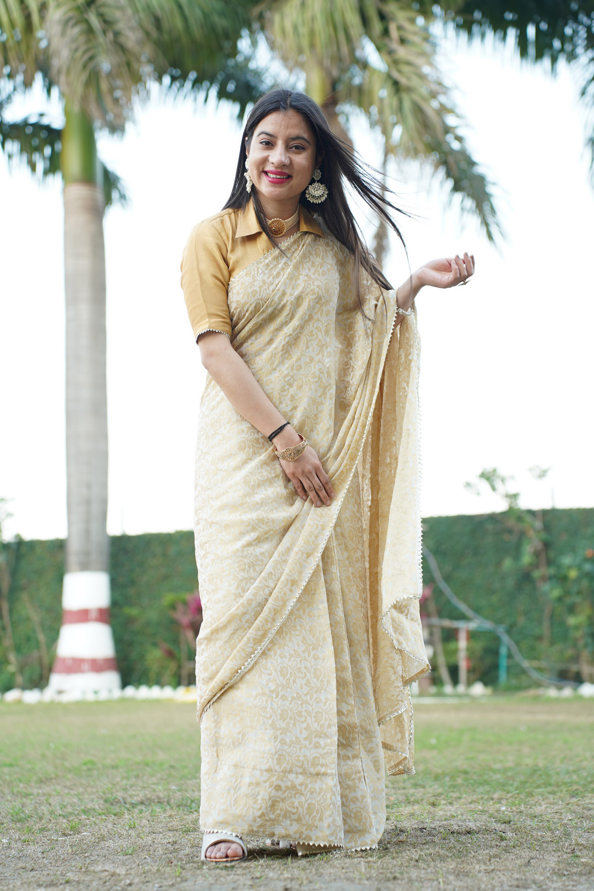 Sunset Radiance Saree with Blouse