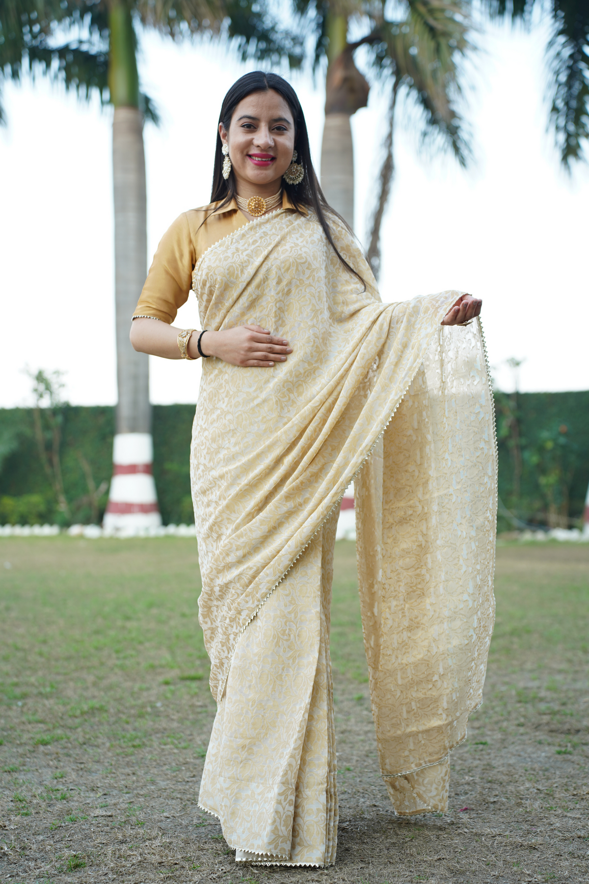 Sunset Radiance Saree with Blouse