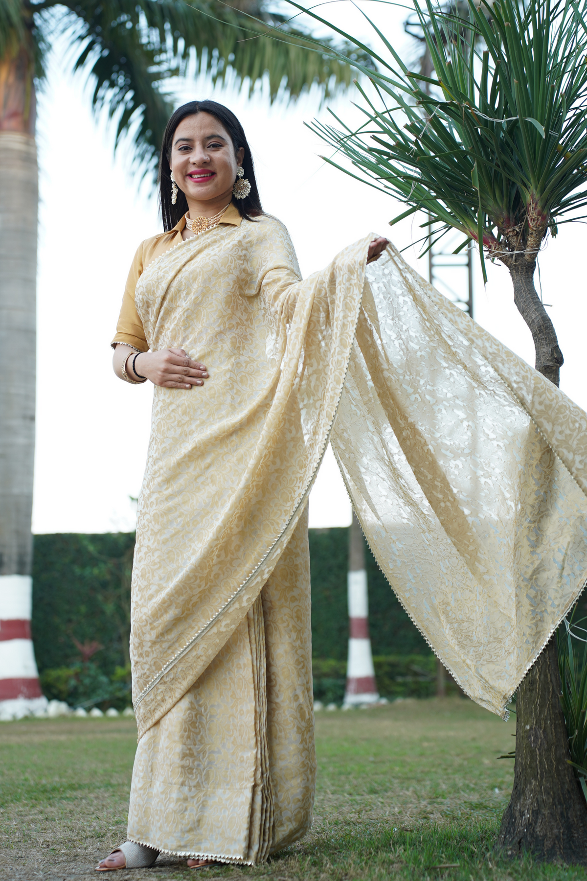 Sunset Radiance Saree with Blouse