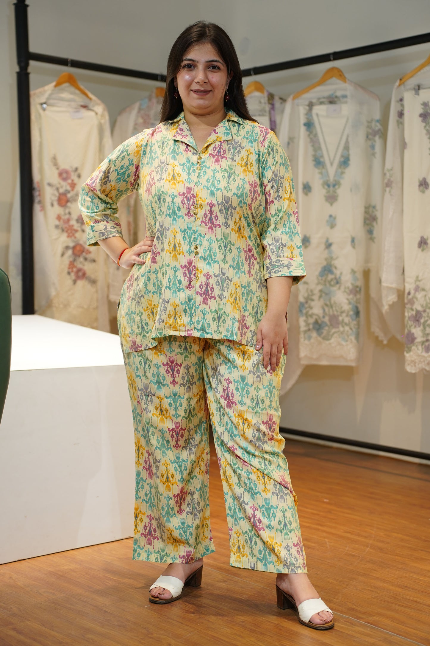 Caramel Carnival Muslin Co-ord Set