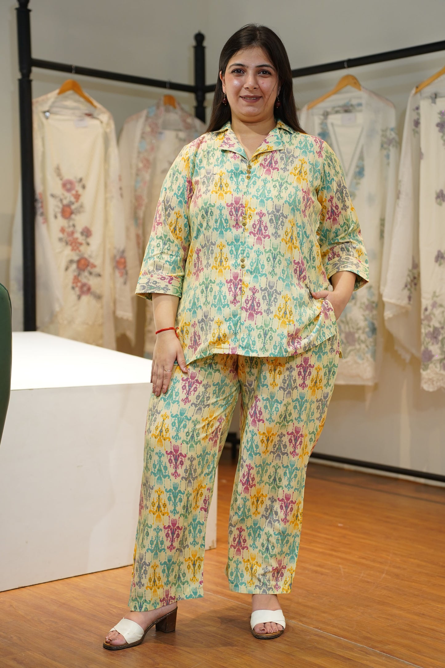 Caramel Carnival Muslin Co-ord Set