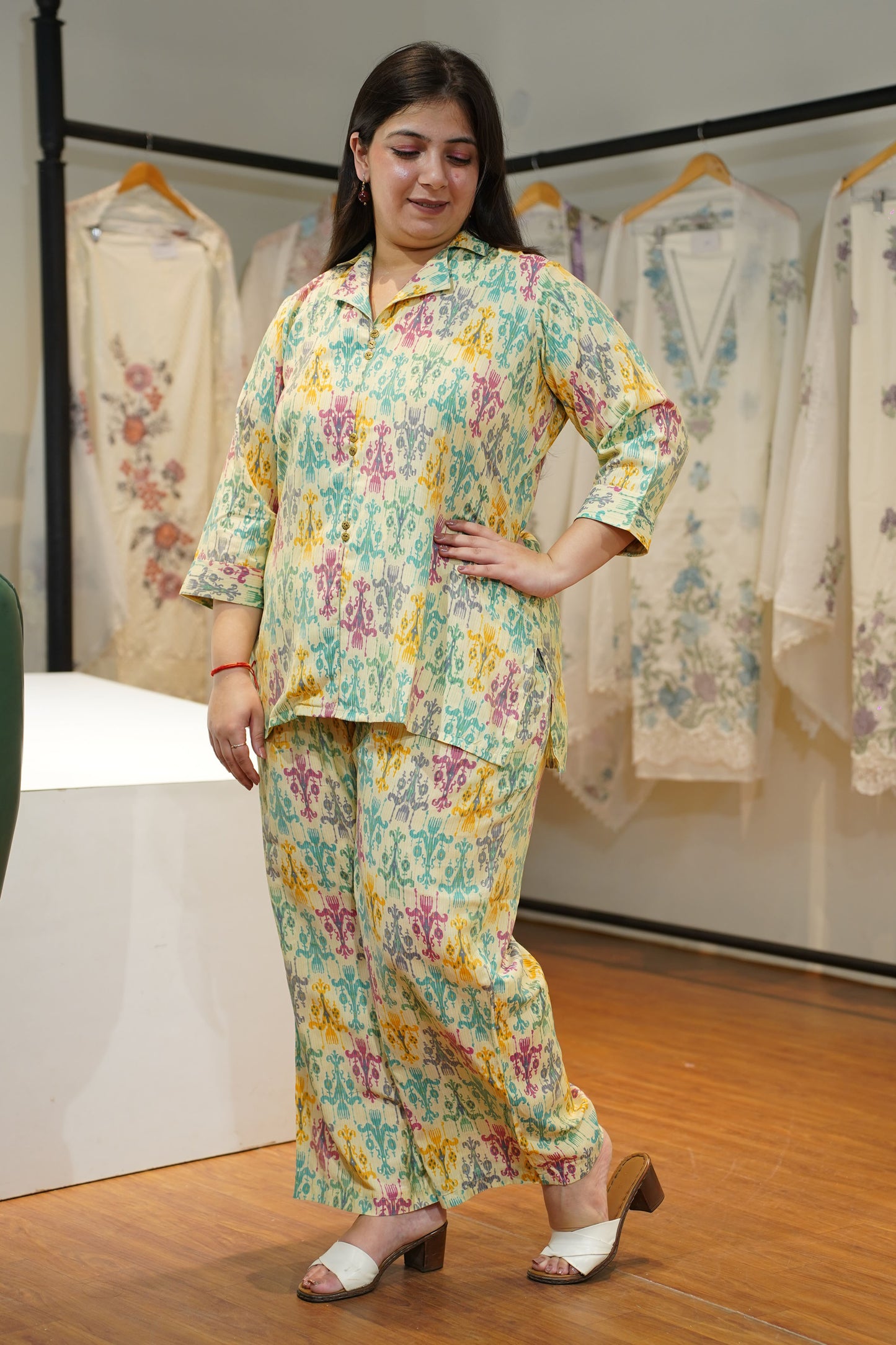 Caramel Carnival Muslin Co-ord Set