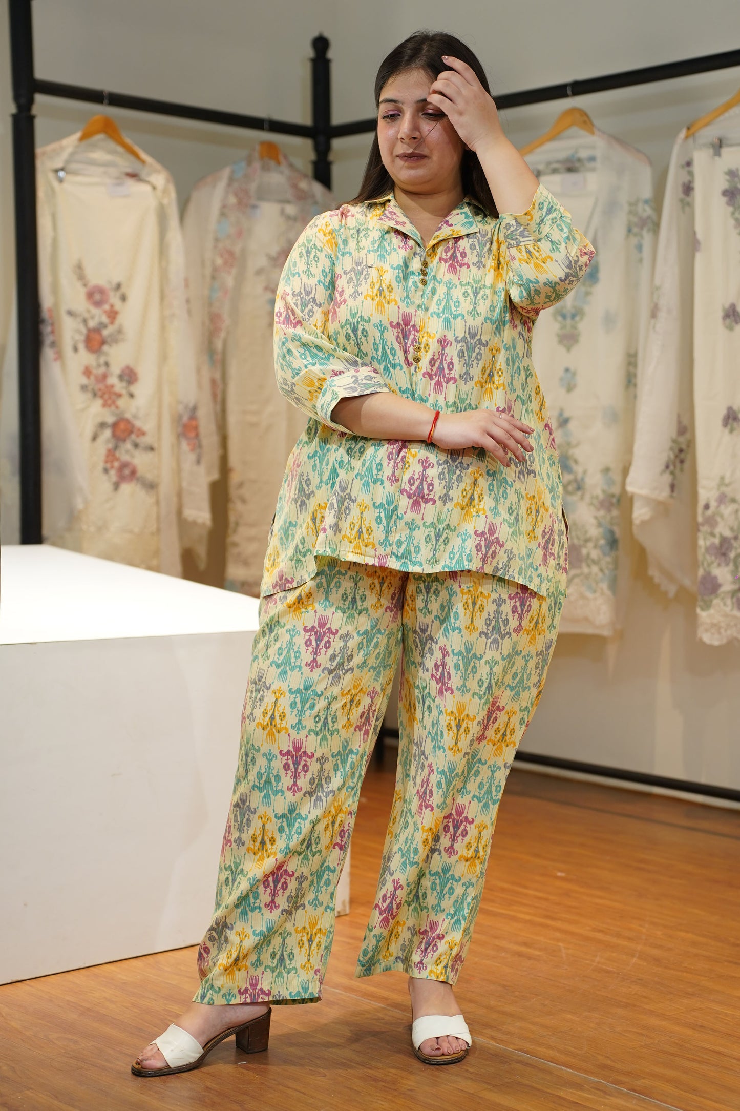 Caramel Carnival Muslin Co-ord Set