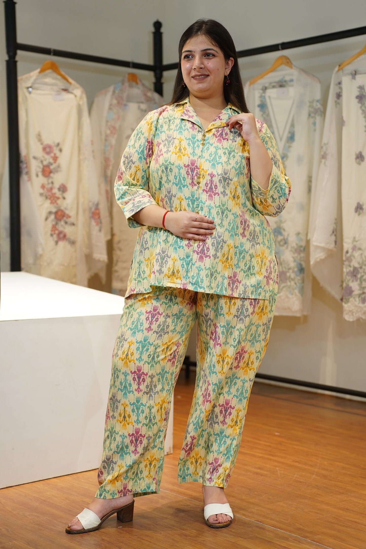 Caramel Carnival Muslin Co-ord Set