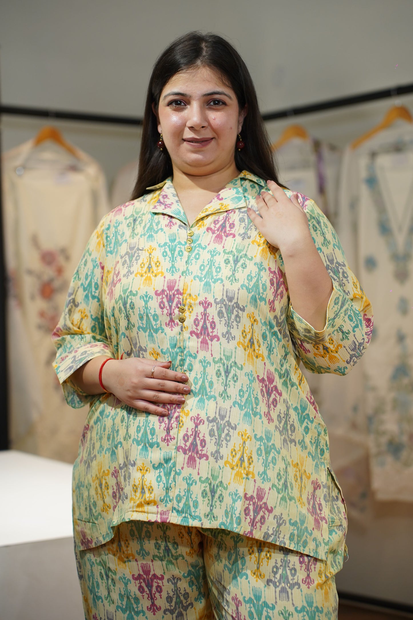 Caramel Carnival Muslin Co-ord Set