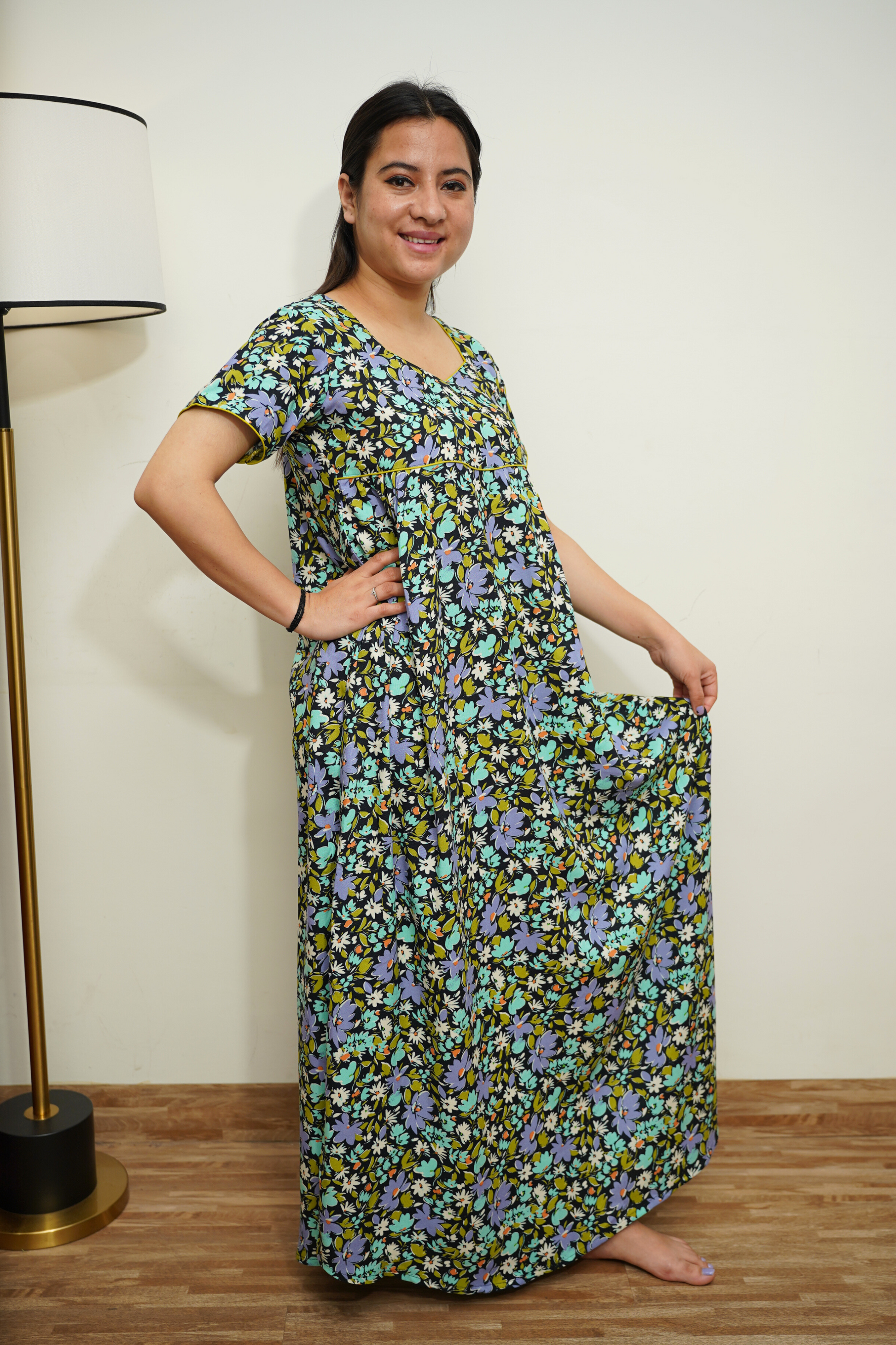 Lavender Fields Rayon Night Gown