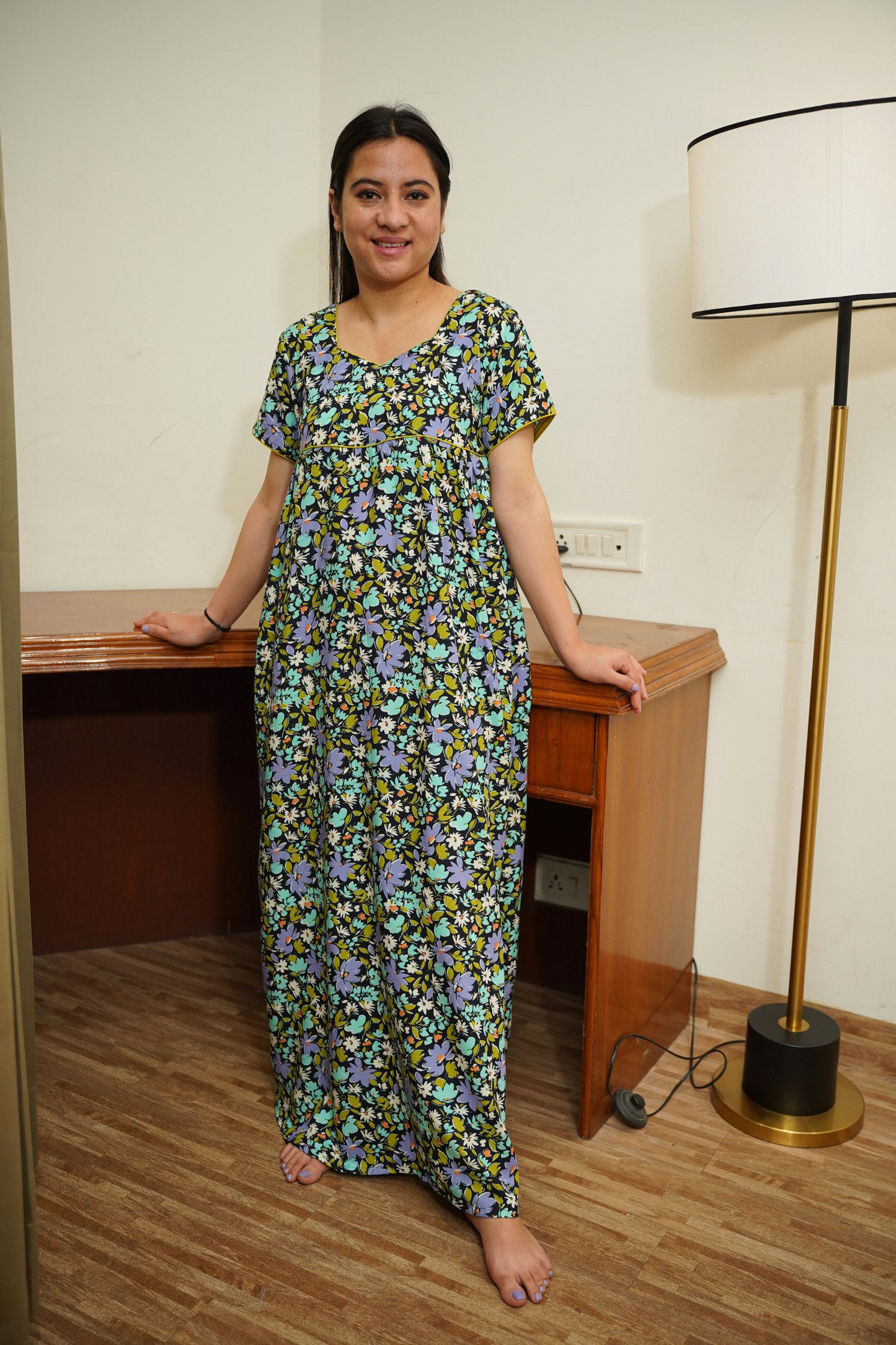Lavender Fields Rayon Night Gown