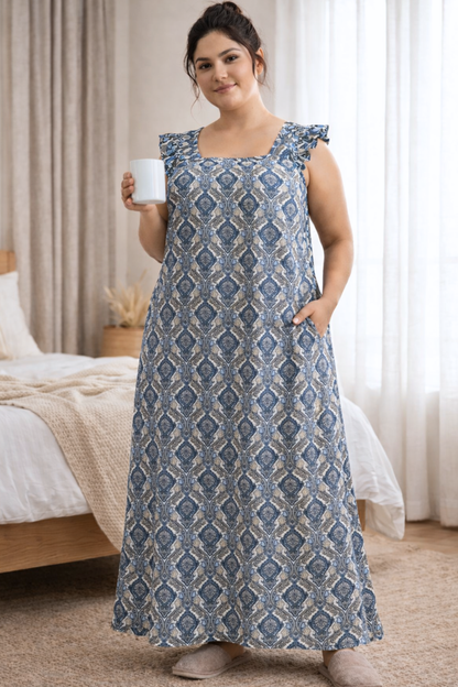 Indigo Heritage Summer Lounge Dress