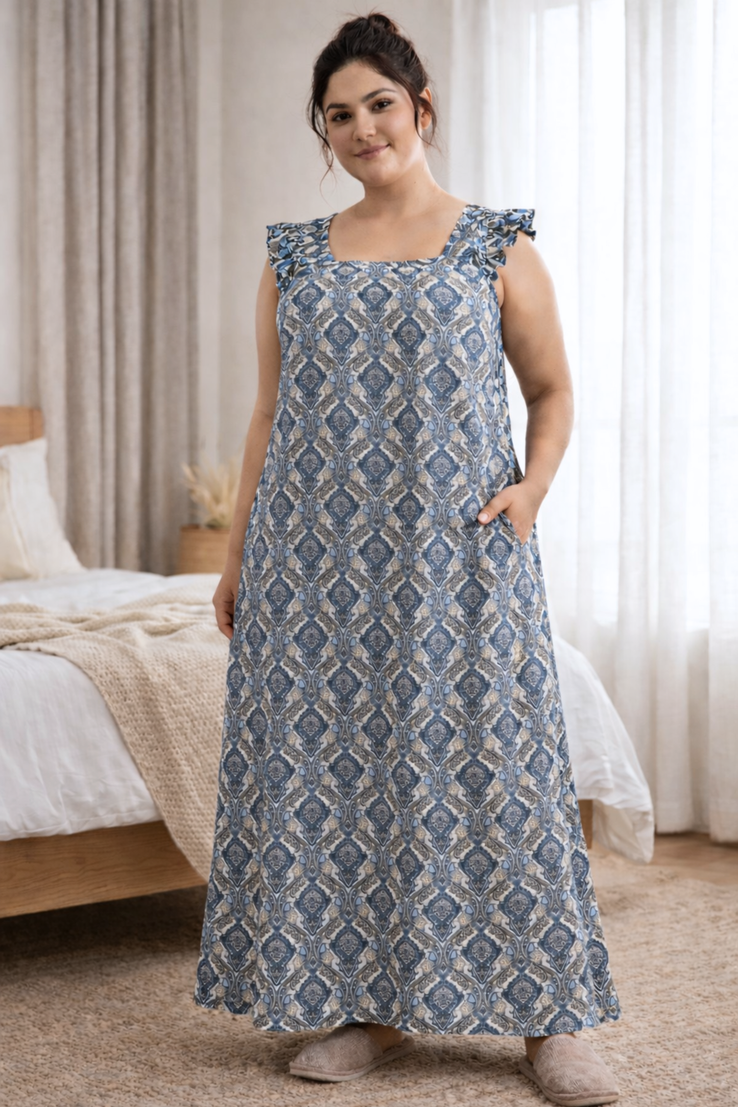 Indigo Heritage Summer Lounge Dress