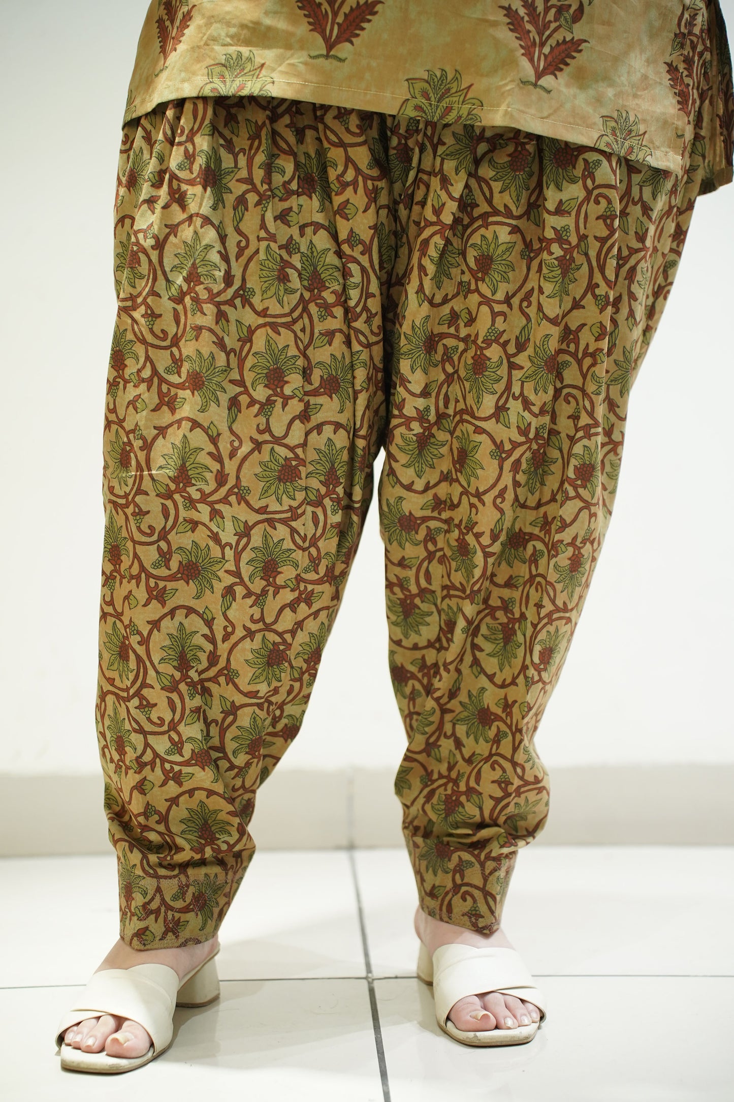 Henna Block Printed Cotton Salwar