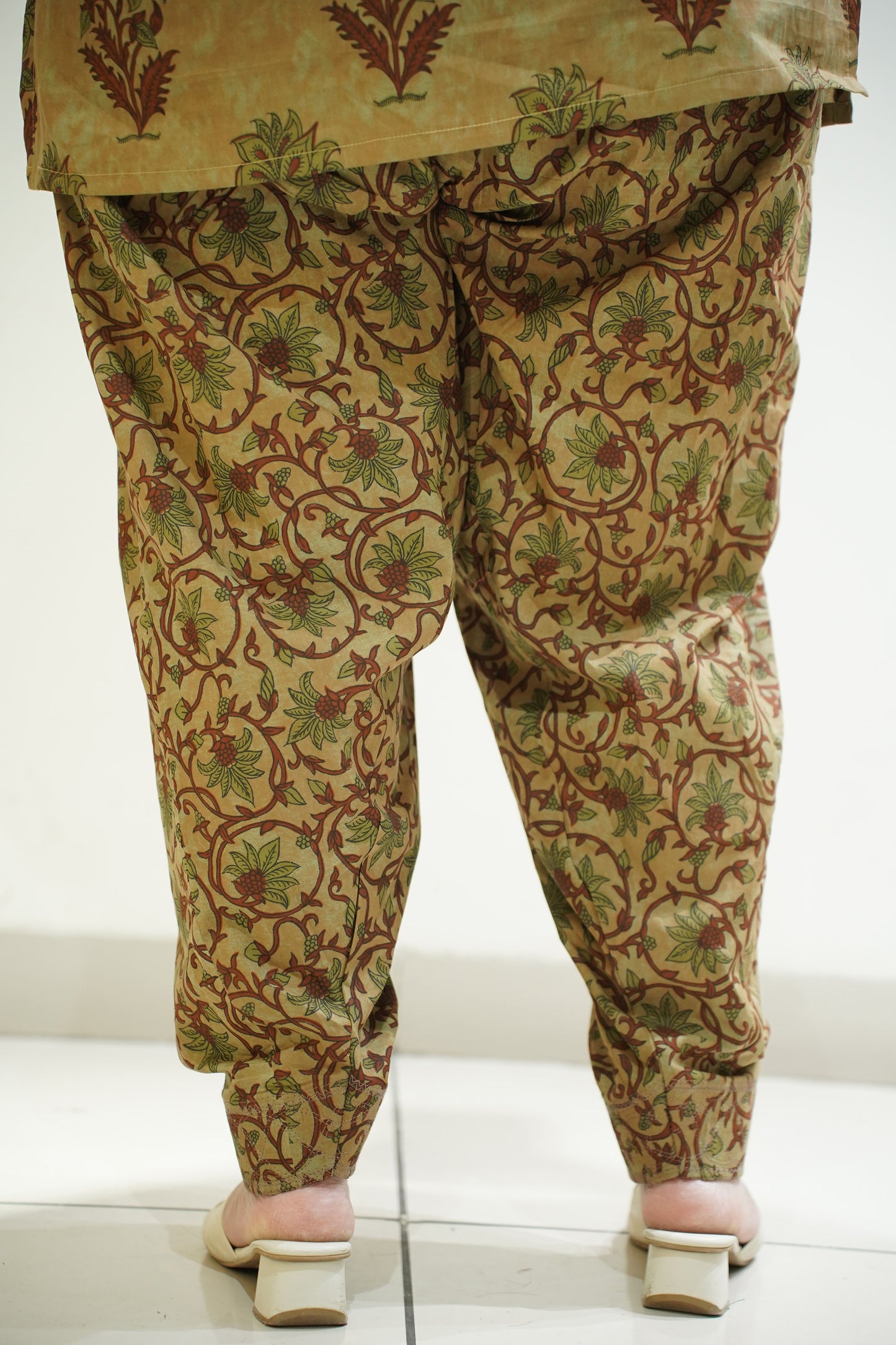 Henna Block Printed Cotton Salwar