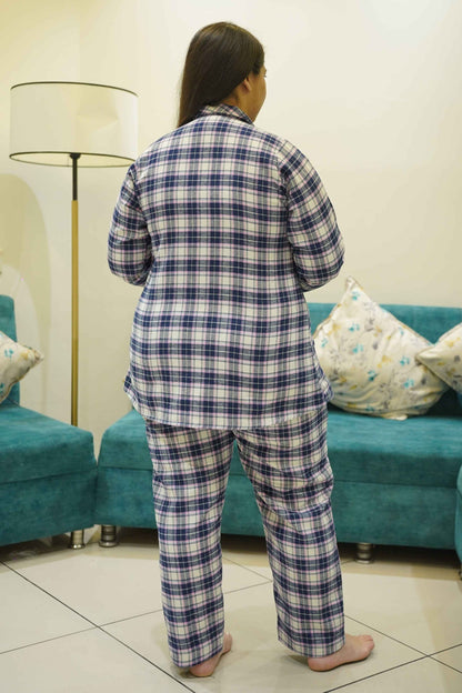 Indigo Cuddle Woollen Night Suit
