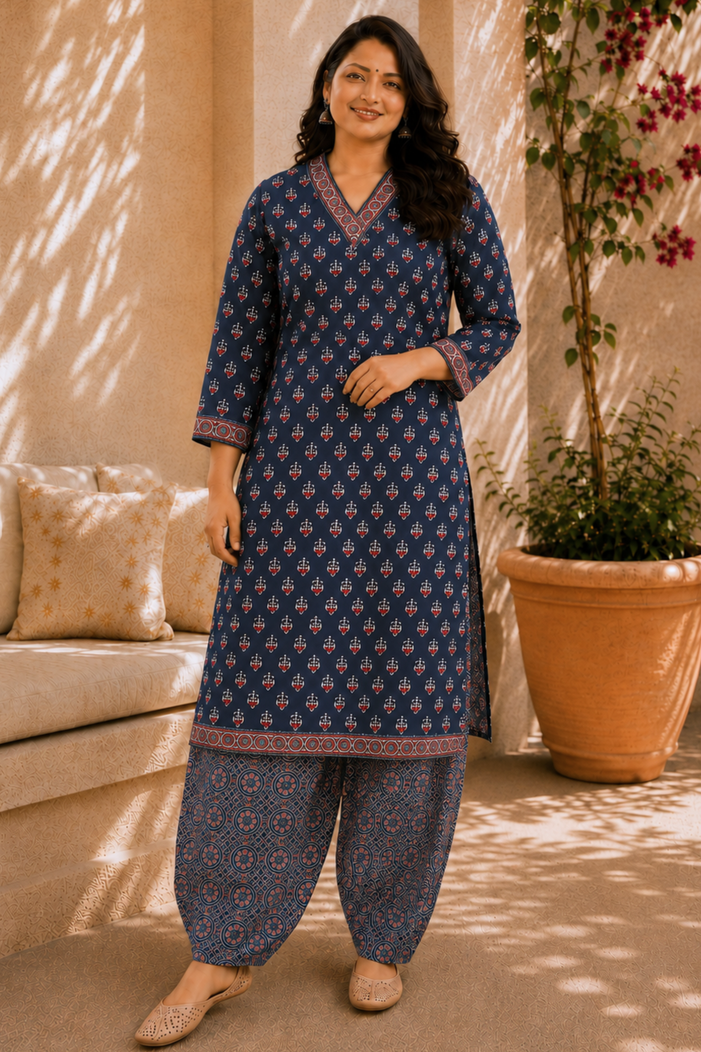 Mehfil-e-Indigo Cotton Salwar Suit