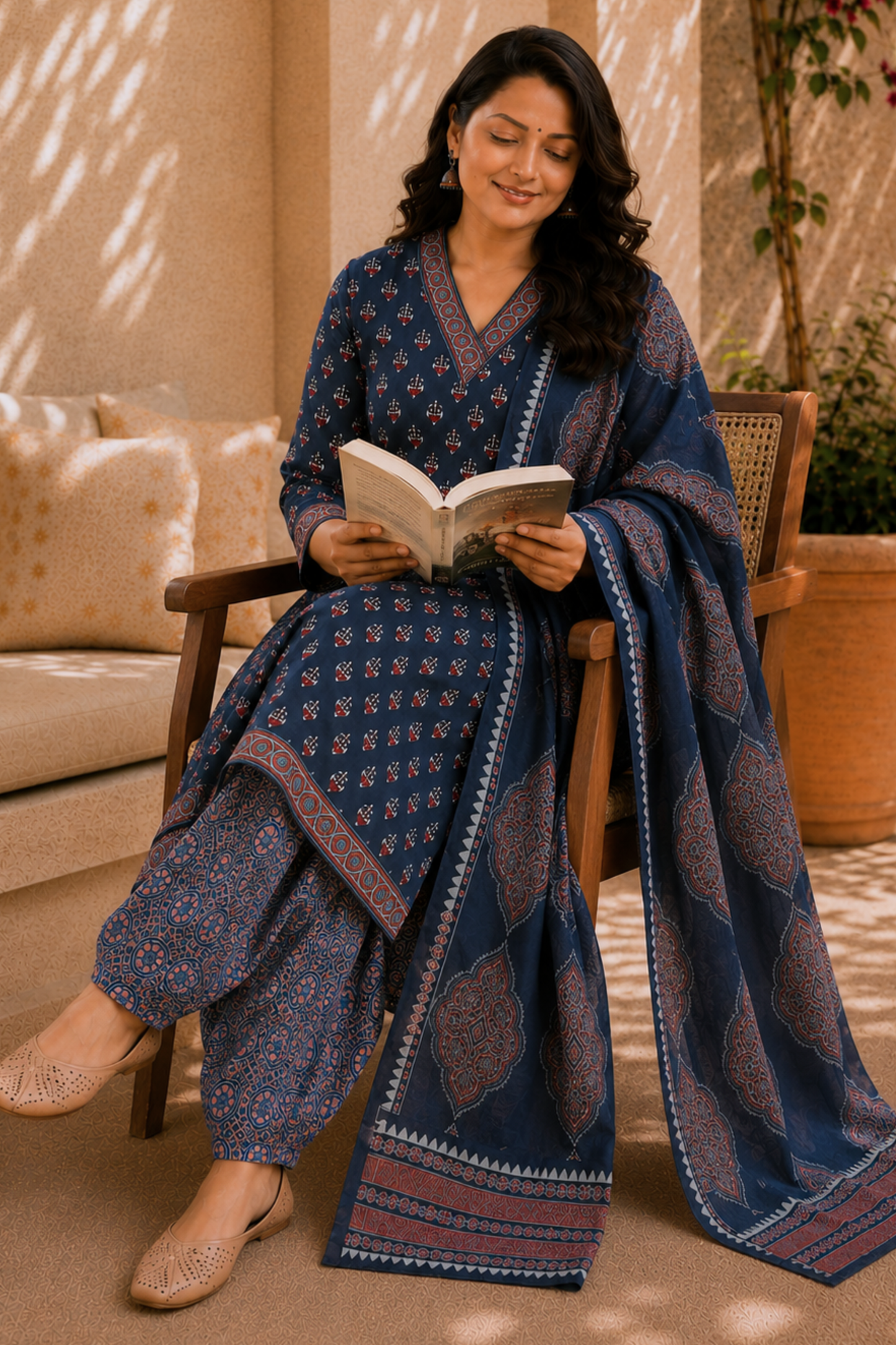 Mehfil-e-Indigo Cotton Salwar Suit