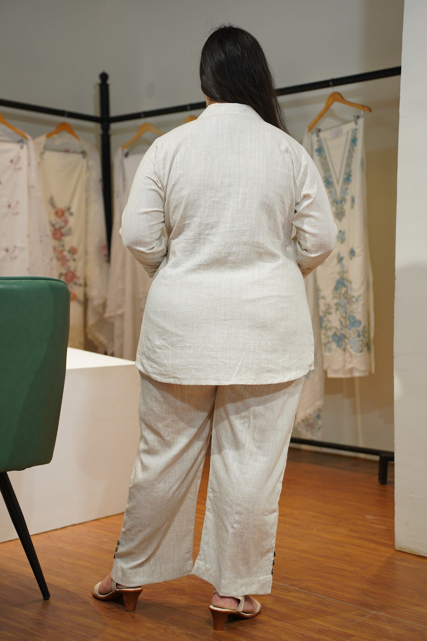 Ivory Essence Textured Co-ord Set