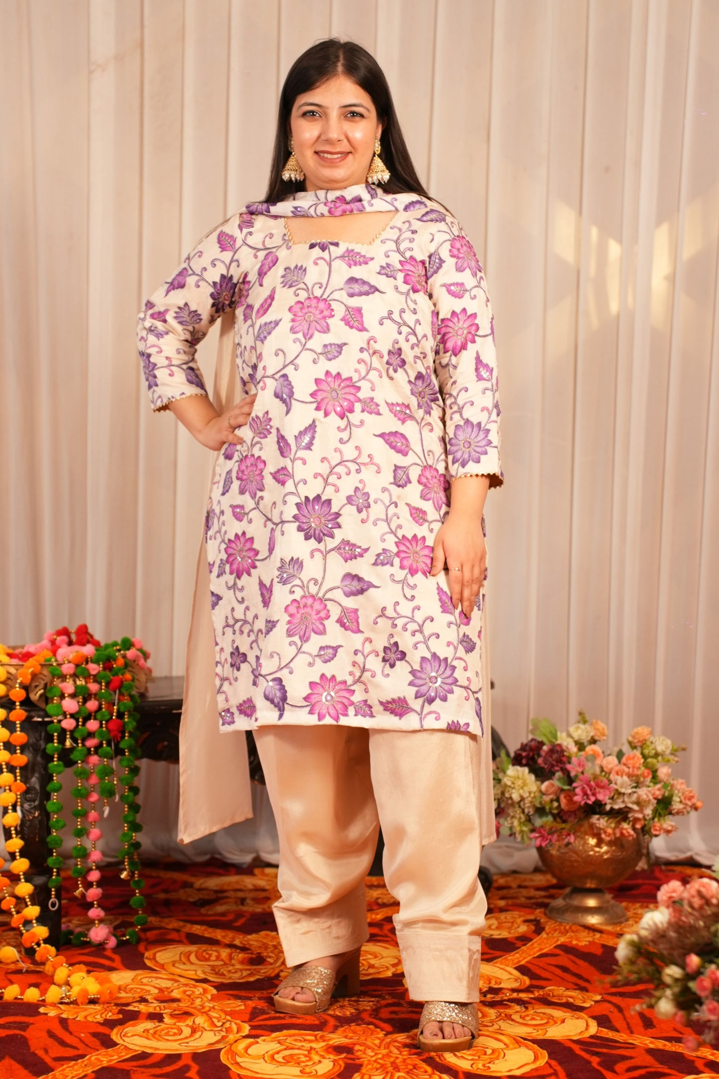 Ziya Ivory Farshi Salwar Suit