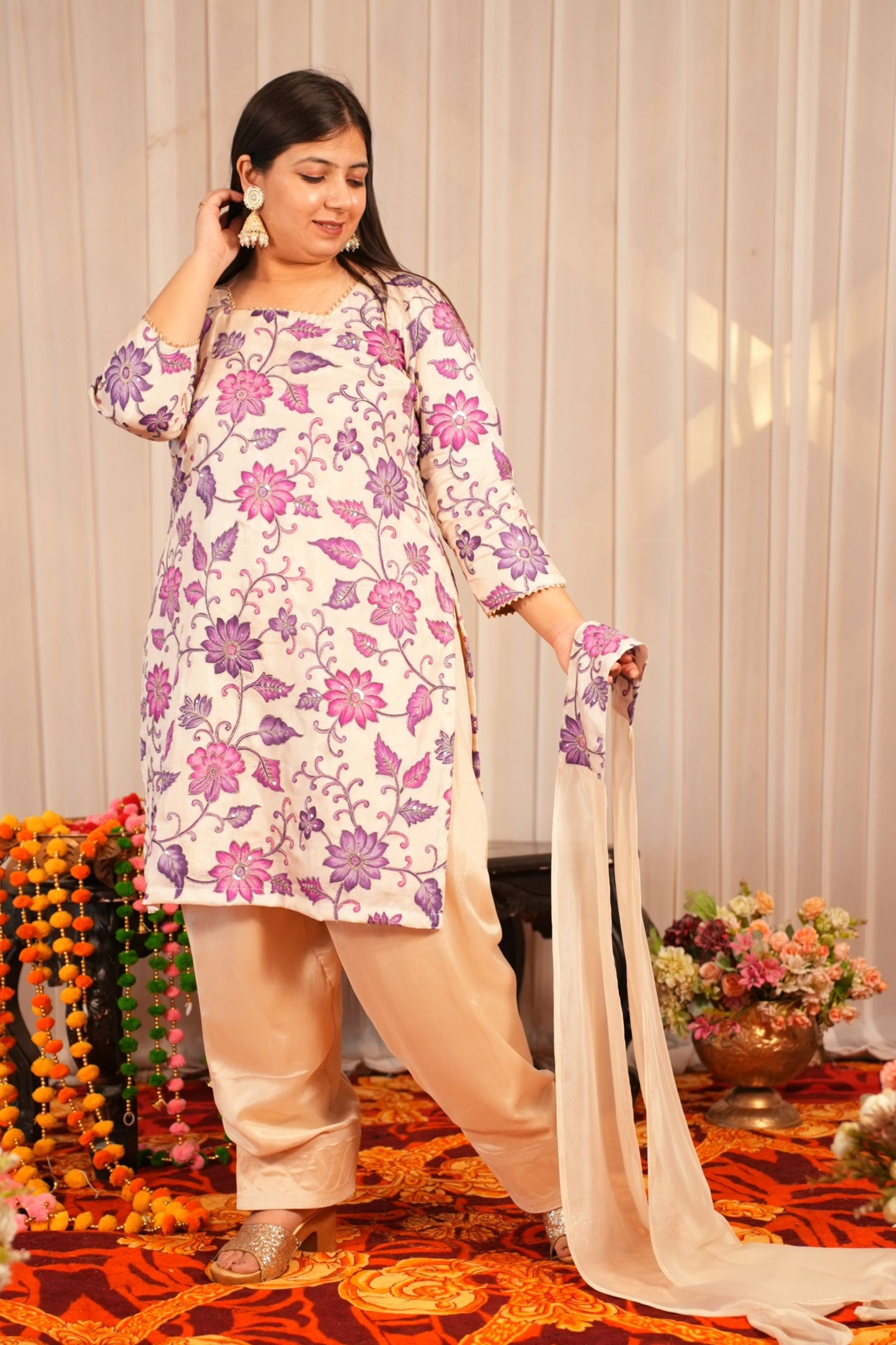 Ziya Ivory Farshi Salwar Suit