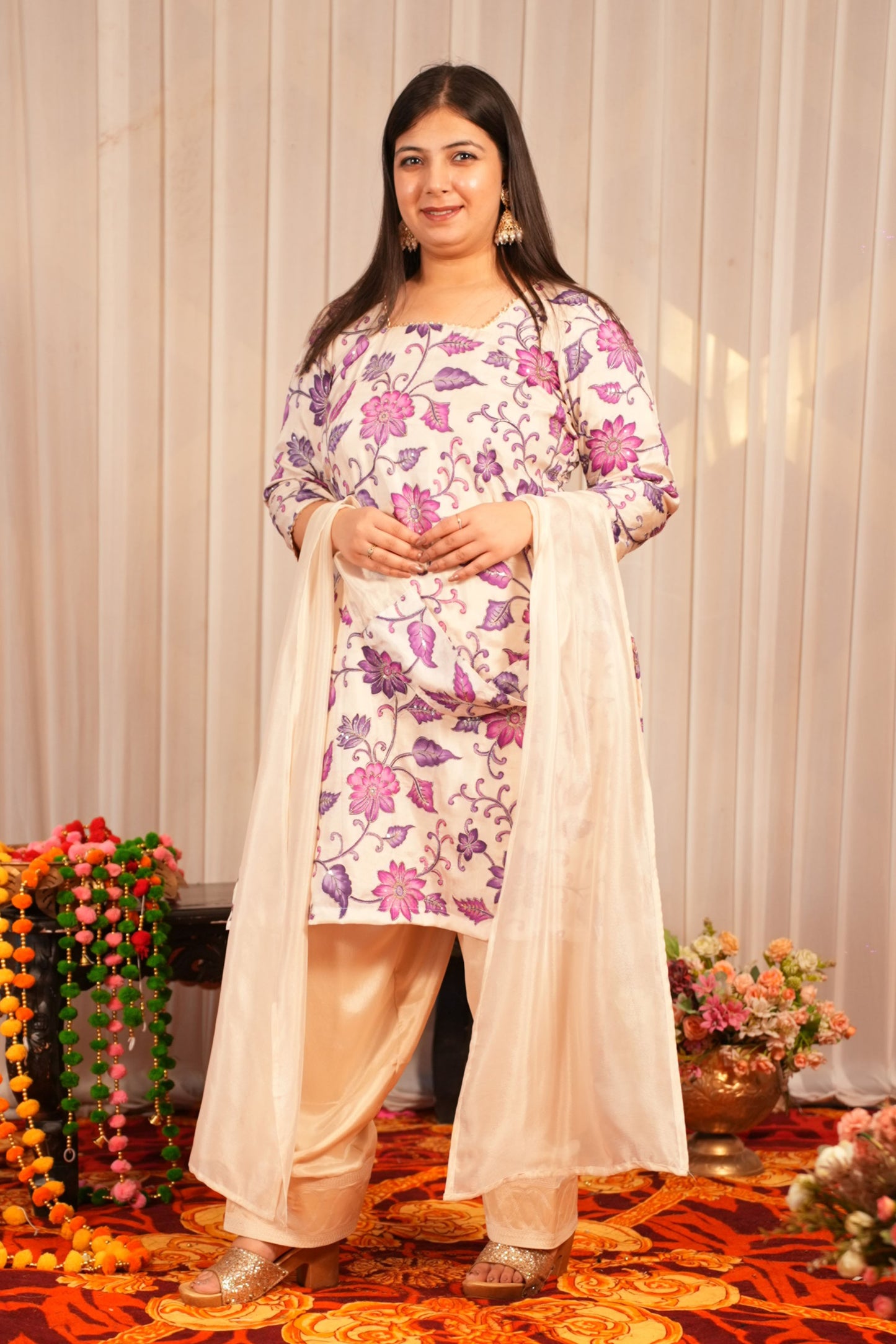 Ziya Ivory Farshi Salwar Suit