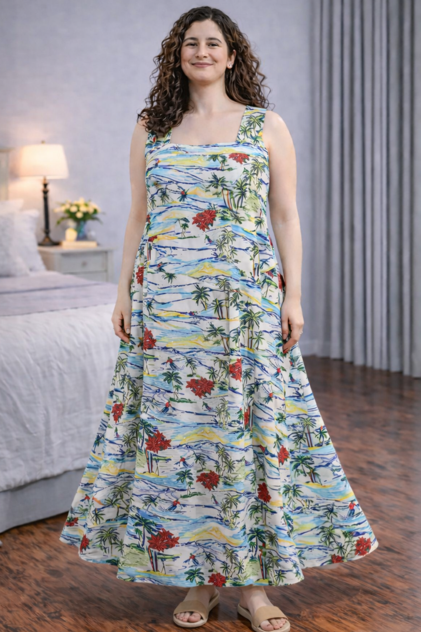 Island Escape Rayon Night Gown